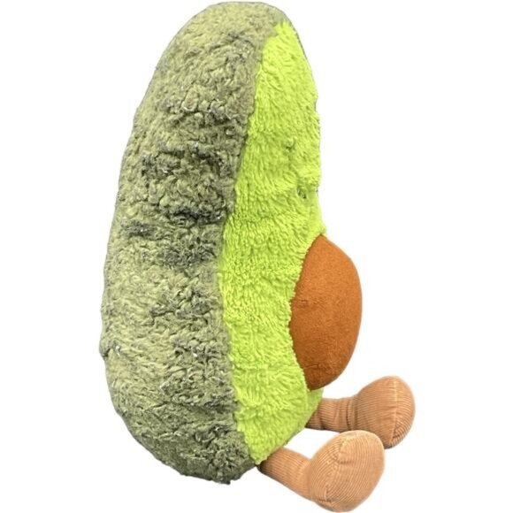 Jellycat London Amuseable Avocado Plush Toy With Smiley Face & Dangly Legs 12" - Picture 3 of 7